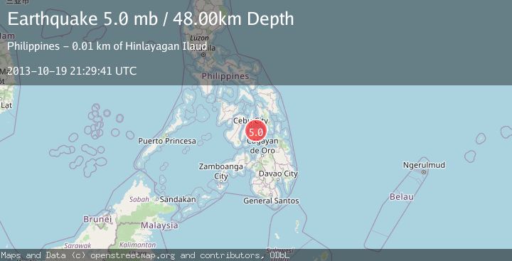Map of LEYTE, PHILIPPINES
