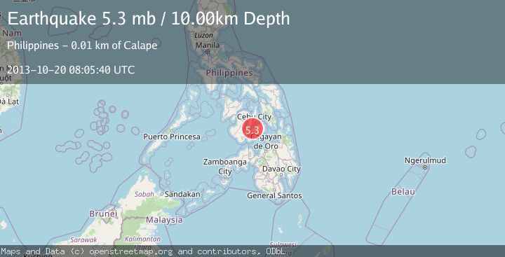 Map of NEGROS- CEBU REG, PHILIPPINES
