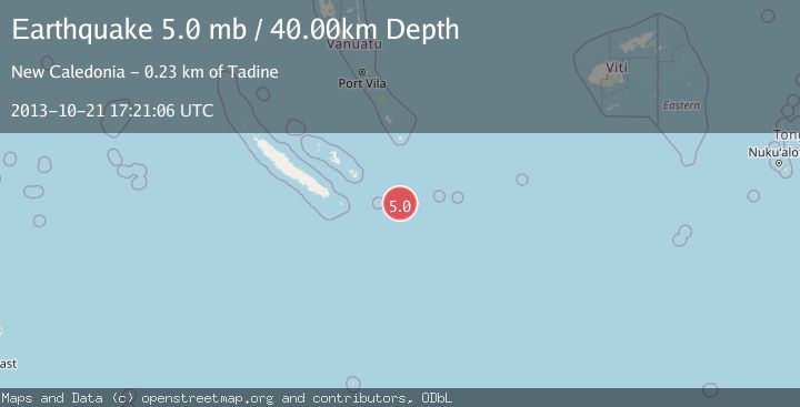 Map of SOUTHEAST OF LOYALTY ISLANDS