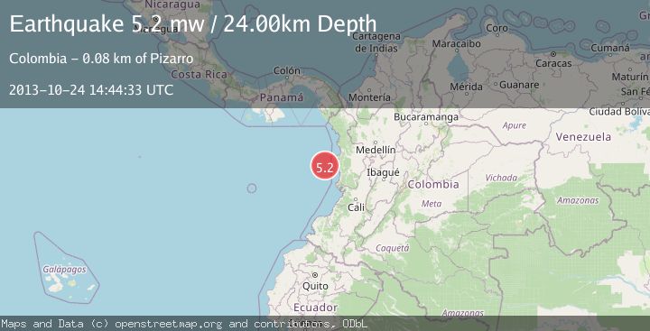 Map of SOUTH OF PANAMA