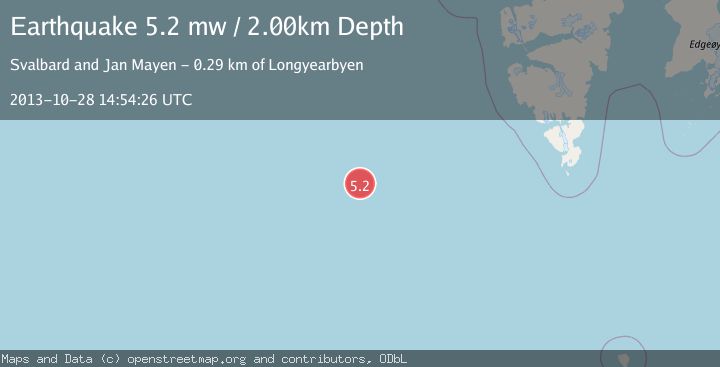 Map of SVALBARD REGION