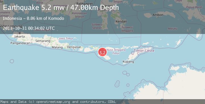 Map of SUMBA REGION, INDONESIA