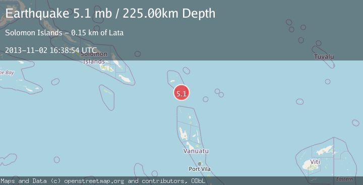 Map of SANTA CRUZ ISLANDS