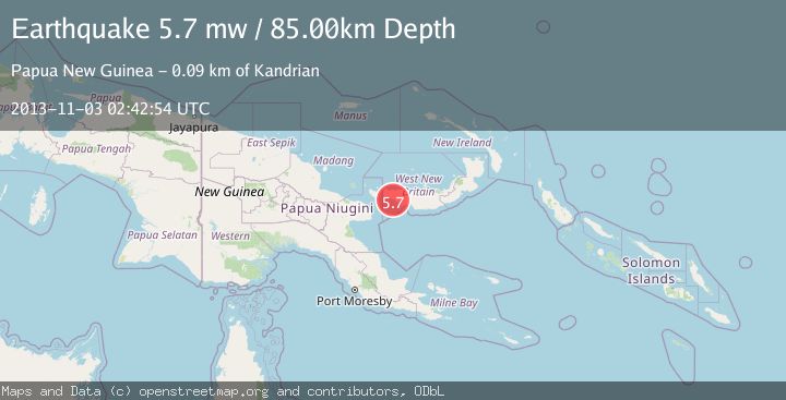 Map of NEW BRITAIN REGION, P.N.G.
