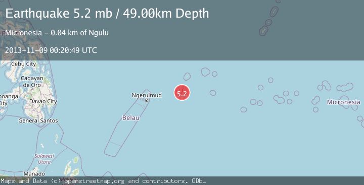 Map of STATE OF YAP, MICRONESIA