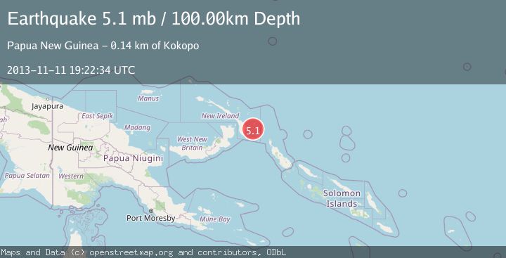 Map of NEW IRELAND REGION, P.N.G.