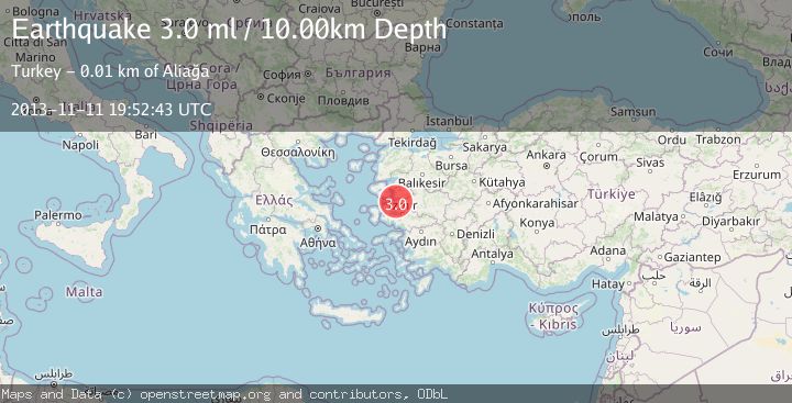 Map of NEAR THE COAST OF WESTERN TURKEY