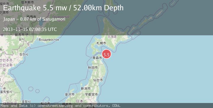 Map of HOKKAIDO, JAPAN REGION