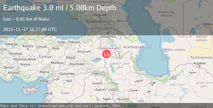 Map of TURKEY-IRAN BORDER REGION