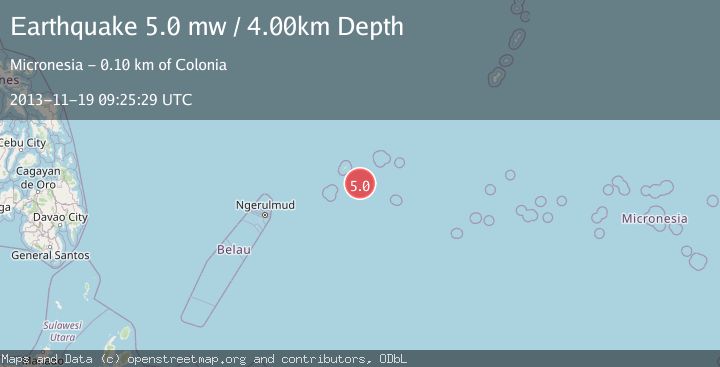 Map of STATE OF YAP, MICRONESIA