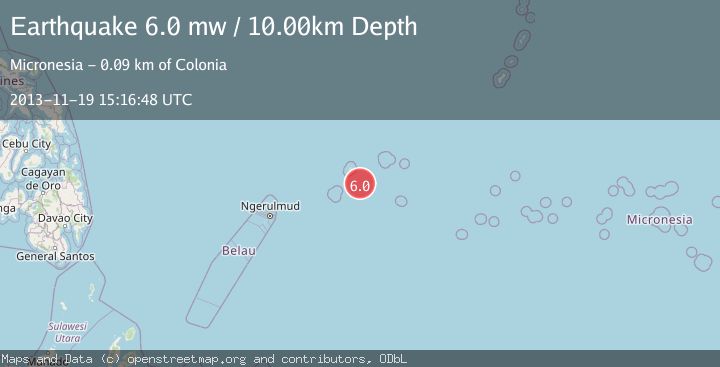 Map of STATE OF YAP, MICRONESIA