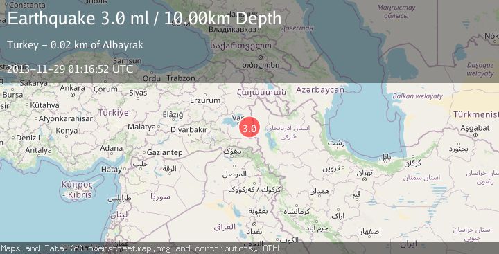 Map of TURKEY-IRAN BORDER REGION