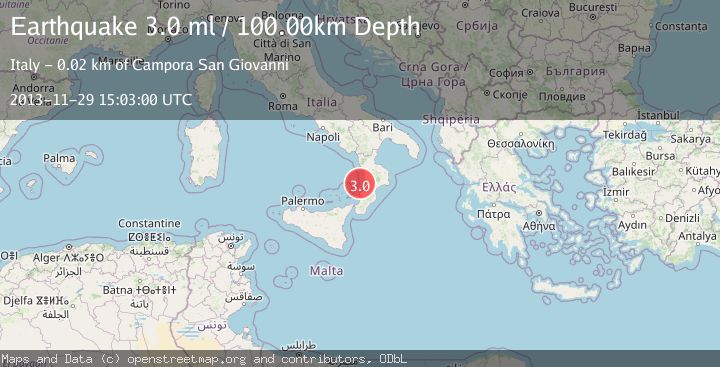Map of SICILY, ITALY