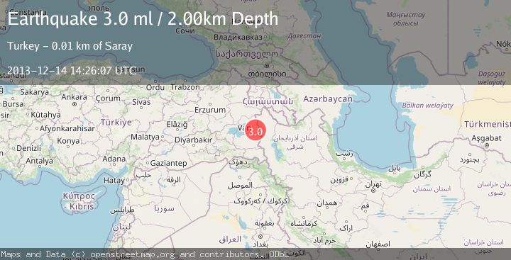Map of TURKEY-IRAN BORDER REGION