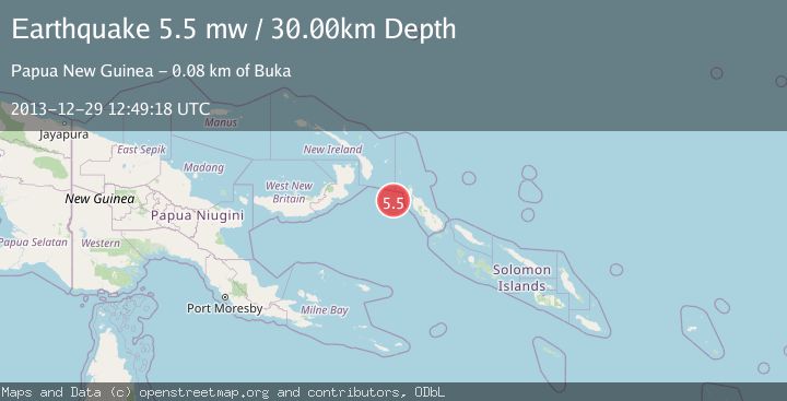 Map of NEW IRELAND REGION, P.N.G.