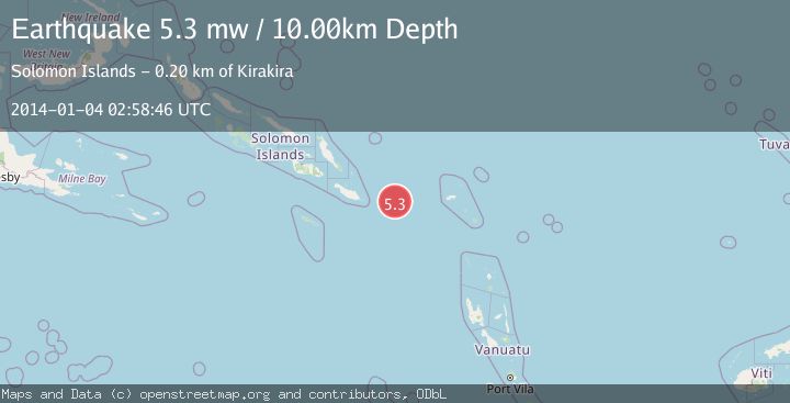 Map of SOLOMON ISLANDS