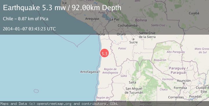 Map of TARAPACA, CHILE