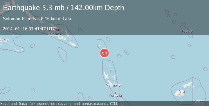 Map of SANTA CRUZ ISLANDS