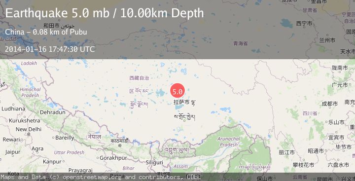 Map of EASTERN XIZANG