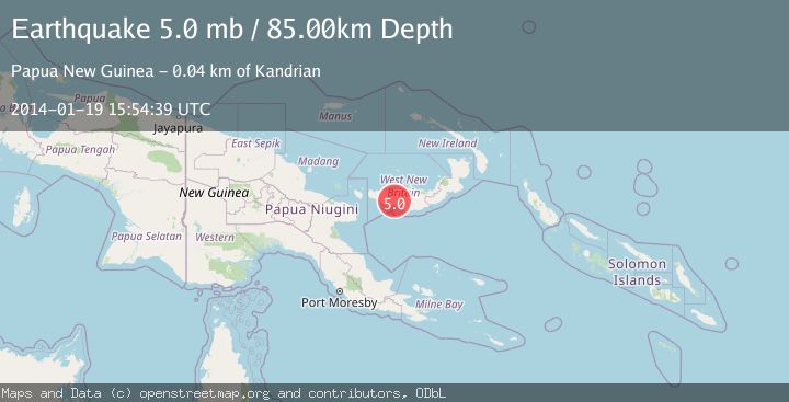 Map of NEW BRITAIN REGION, P.N.G.