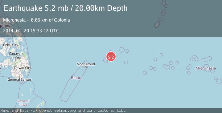 Map of STATE OF YAP, MICRONESIA