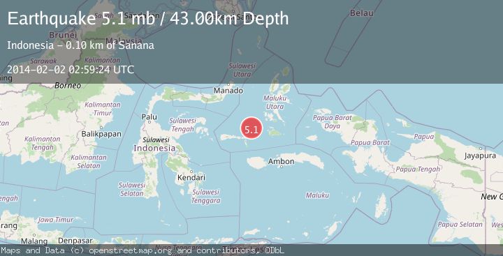 Map of KEPULAUAN SULA, INDONESIA