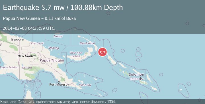 Map of NEW IRELAND REGION, P.N.G.