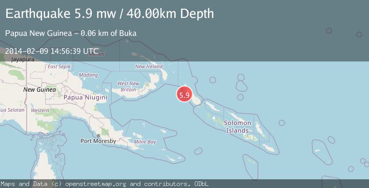 Map of BOUGAINVILLE REGION, P.N.G.
