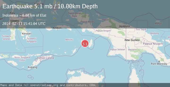 Map of KEPULAUAN ARU REGION, INDONESIA