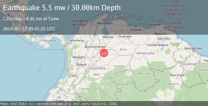 Map of NORTHERN COLOMBIA