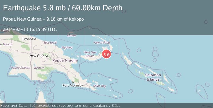 Map of NEW BRITAIN REGION, P.N.G.