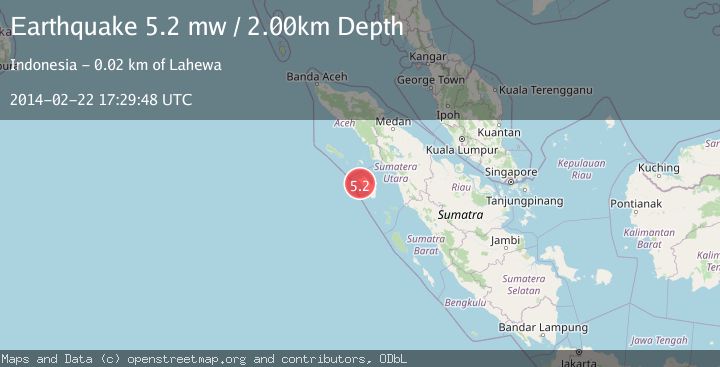 Map of NIAS REGION, INDONESIA