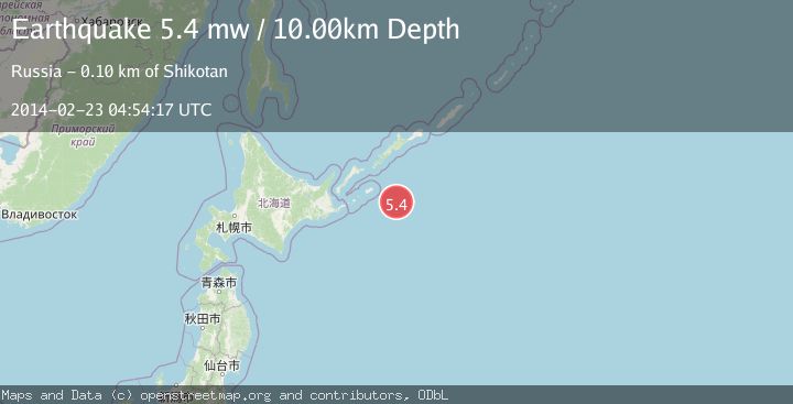 Map of KURIL ISLANDS