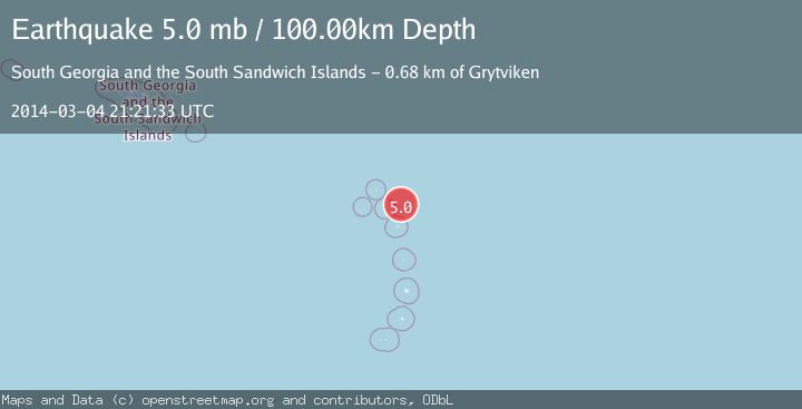 Map of SOUTH SANDWICH ISLANDS REGION