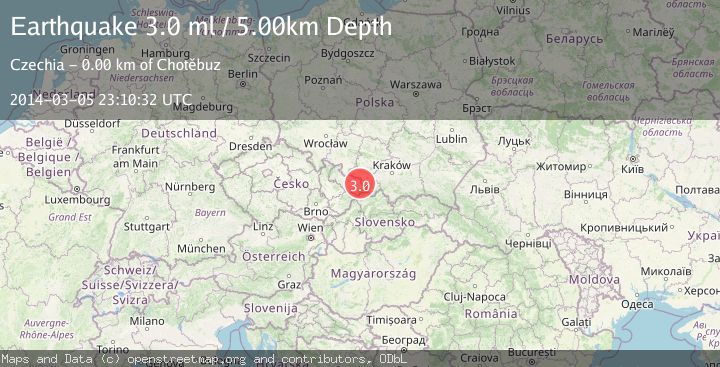 Map of CZECH REPUBLIC