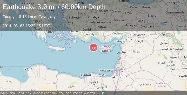 Map of CYPRUS REGION