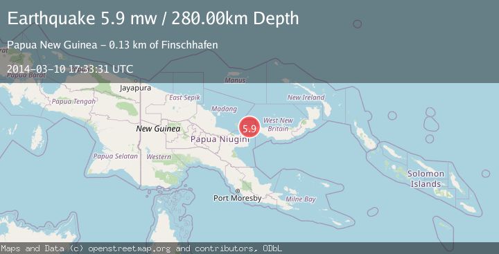 Map of EASTERN NEW GUINEA REG., P.N.G.