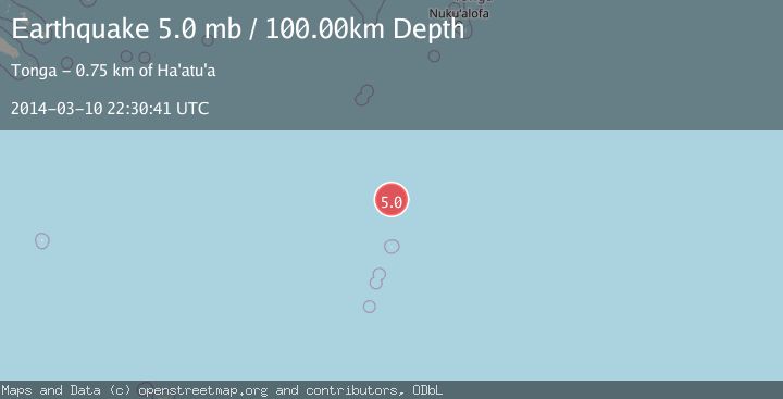 Map of KERMADEC ISLANDS REGION