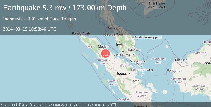 Map of NORTHERN SUMATRA, INDONESIA