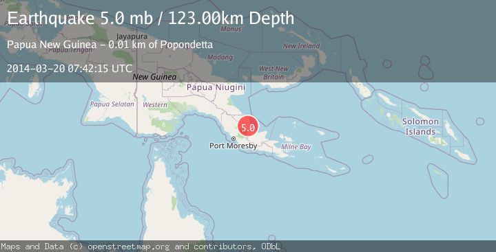 Map of EASTERN NEW GUINEA REG., P.N.G.