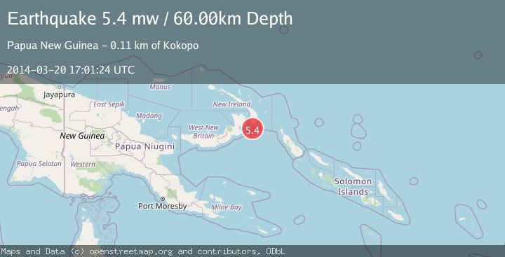 Map of NEW BRITAIN REGION, P.N.G.