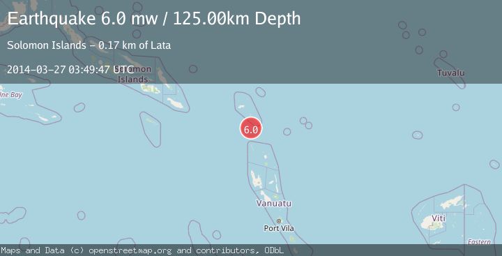 Map of SANTA CRUZ ISLANDS