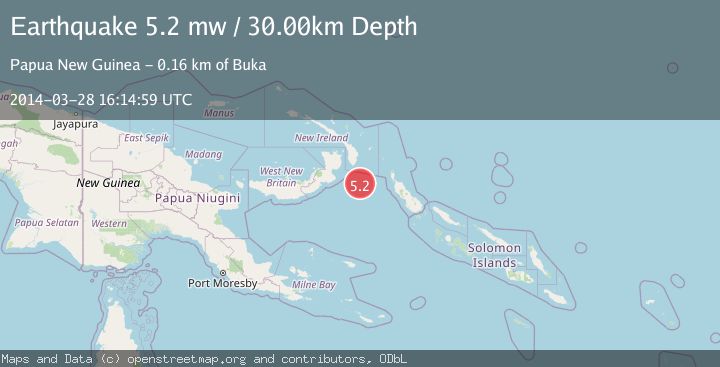 Map of NEW IRELAND REGION, P.N.G.