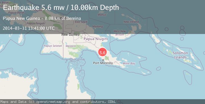 Map of EASTERN NEW GUINEA REG., P.N.G.