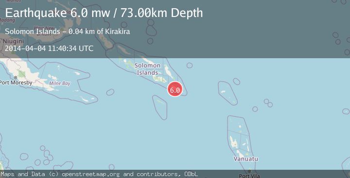 Map of SOLOMON ISLANDS