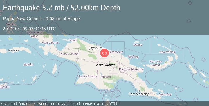 Map of NEAR N COAST OF NEW GUINEA, PNG.