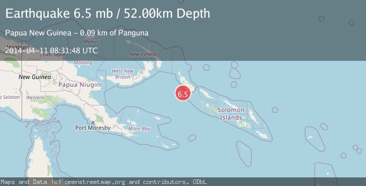 Map of BOUGAINVILLE REGION, P.N.G.