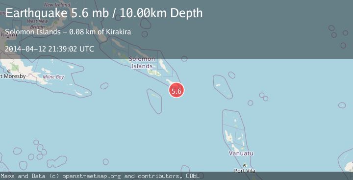 Map of SOLOMON ISLANDS
