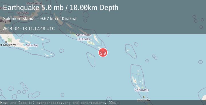 Map of SOLOMON ISLANDS