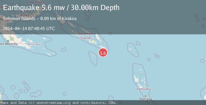 Map of SOLOMON ISLANDS